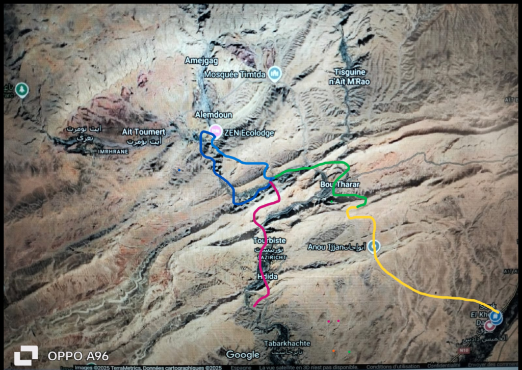 senderismo marruecos valle de las rosas