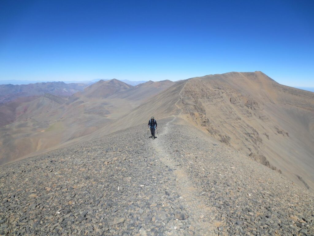 la cumbre del Mgoun Marruecos